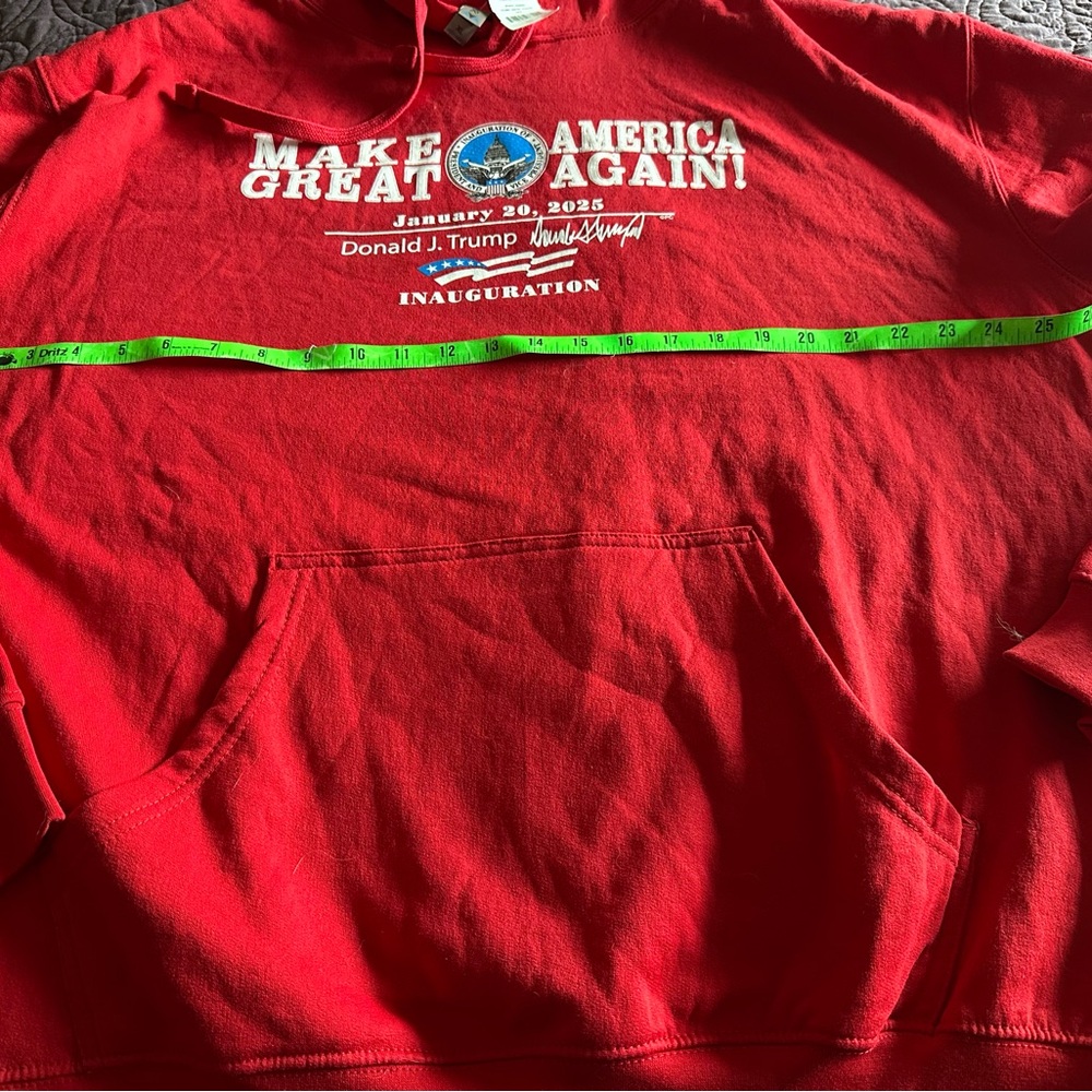 2024 Authentic Trump Inauguration Wash DC Red Hoodie Make America Great Again XL - Picture 4 of 4